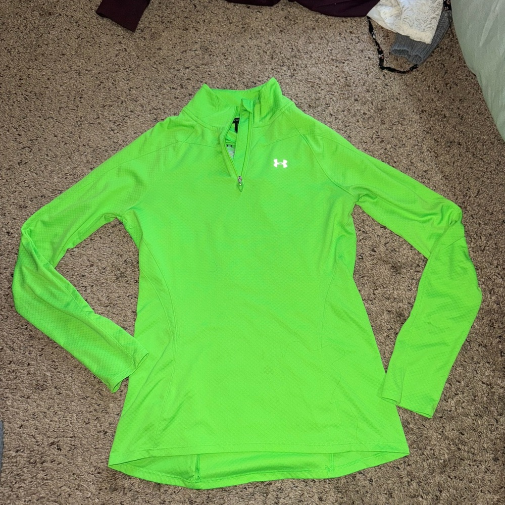 Under Armour Women's Vibrant Green Long Sleeve Tee